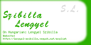szibilla lengyel business card